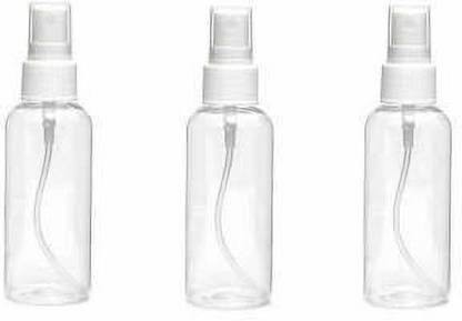 VIJAY EXPORT Plastic Empty Spray Sanitizer Bottle 100 ml Spray Bottle (Pack of 3) 100 ML 100 ml Spray Bottle