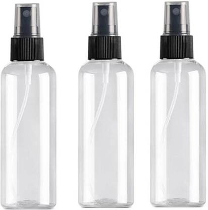 mastBus 3ps Black Spray 50ml Clear Empty Bottle Pump Sanitizer, Oil ,Water 50 ml Spray Bottle