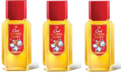 BAJAJ Cool Almond Drops (190ml x 3), Pack of 3 Hair Oil