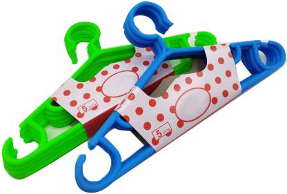 Cute Design Flexible Baby Kids Children Clothes Hanger (Pack of 10) Plastic Pack of 10 Hangers