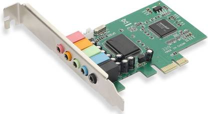 Mak World Pci-E Express Card 5.1 Sound Card Stereo Surround Sound Card for Desktop PCI Express Internal Sound Card