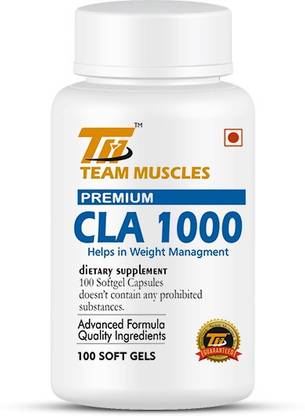 TEAM MUSCLES Premium CLA 1000 – Helps in Weight Management Whey Protein