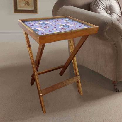 Nutcase Polar Bear Riding Solid Wood Side Table