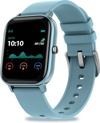 Pebble Pace Unisex Smart Watch with Full Touch Dynamic Colour Display (Blue Smartwatch
