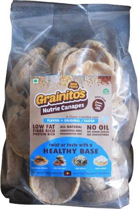 Grainito's Nutrie Canapes OIL Free Multigrain pack of 6