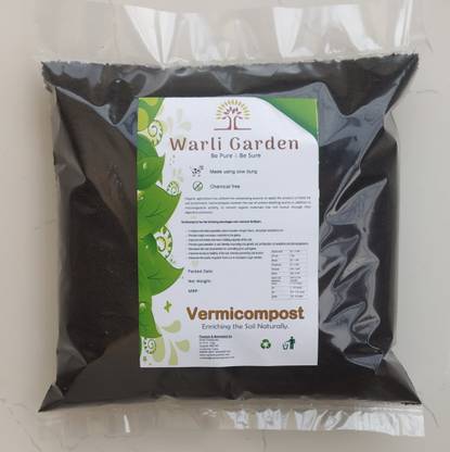 WARLI GARDEN Vermicompost Organic Fertilizer (Premium Quality) Manure