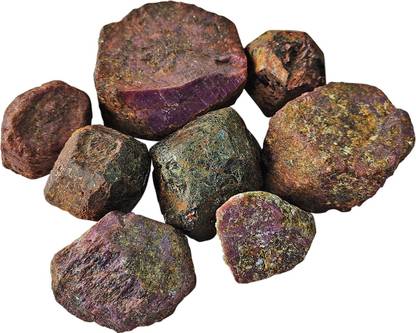 Shubhanjali Natural Ruby Rough Raw Stone 200 Grams Red Ruby Raw Stones for Reiki Healing Crystal Rock Chunk Loose Gemstone Regular Asymmetrical Crystal Stone