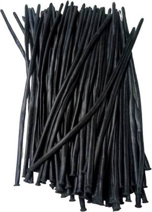Skstore Solid Black colour Tube Balloon