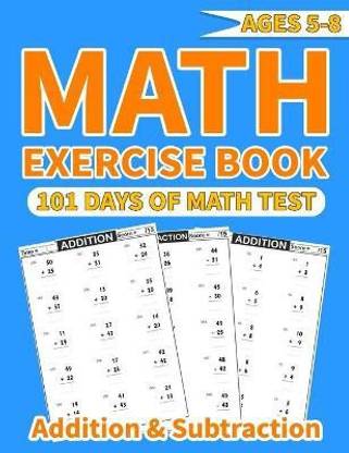 Math exercise book addition and subtraction