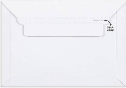 Saifee White All Board Envelope 450 GSM Thick Size : 9 x 6.25 inches Envelopes