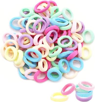 MYYNTI Baby Hair Ties Mini Seamless Elastic Hair Rubber Bands Colorful Hair Band Ponytail Holder Hair Accessories for Kids Girls Infants Toddlers Rubber Band