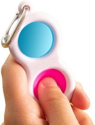 FITUP ™ Fidget Toy Key Chain Simple Dimple Stress Reliever Decompression Keychain Pressure Reliever Toy Key Chain Pack Of 1 Key Chain