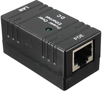 amiciSmart 10/100Mbps POE Adapter Injector Power Connector for IP Camera Wired Ethernet Lan Adapter compatible with Windows