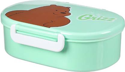 MINISO We Bare Bears Food Container-650ml(Grizzly) 1 Containers Plastic Office Lunch Box