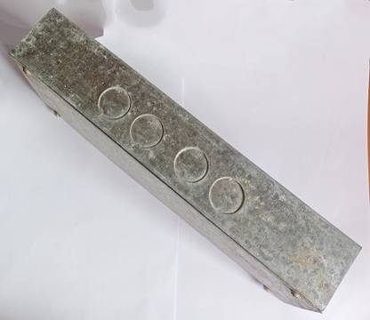 Hardware Rectangular Electrical Metal Modular Box with MS Plate Metal Electrical Box