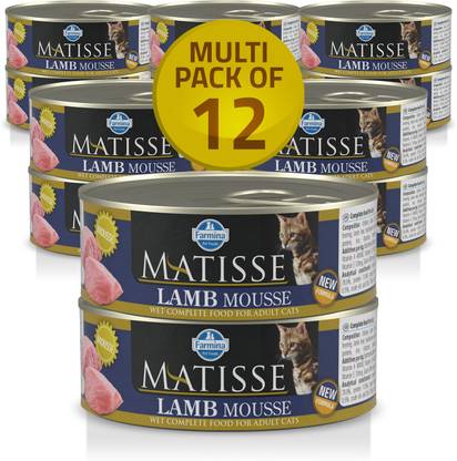 Farmina CAT LAMB - Adult - Cat Wet Food - 12 Cans X 85 Gms each Lamb 0.96 kg (12x0.08 kg) Wet Adult Cat Food