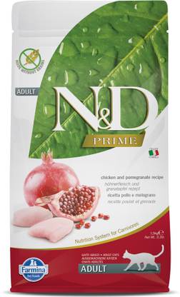 Farmina N&D Prime - Chicken & Pomegranate - Grain free - Cat Dry Food - Adult Chicken, Fruit 1.5 kg Dry Young Cat Food