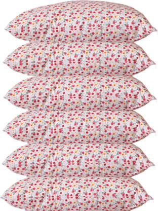 KVASTRA Cotton Solid Sleeping Pillow Pack of 6