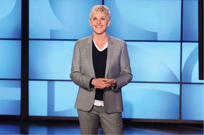 Hollywood Celebrity Ellen DeGeneres Wall Poster|Television Host|comedian Poster|Poster For Living Area, Hostel, Studio|Decorative Poster|Interior Décor Item|Wall Poster|High Resolution 300 GSM Paper Paper Print