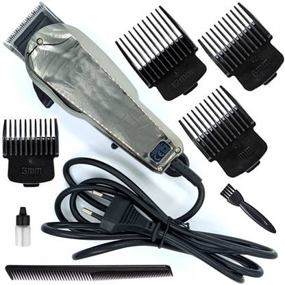 Gentleman Corded Waterproof Professional Beard Mustache Hair Trimmer High Power Hair Clipper Salon approved Electric Razor Cutter Hair Cutting Tool (1 Year Warranty) 19 Grooming Kit 0 min  Runtime 7 Length Settings