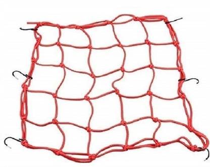 Autovea Bungee Cargo Luggage Net Holder (Red) for Honda Activa 125 Vehicle Cargo Net
