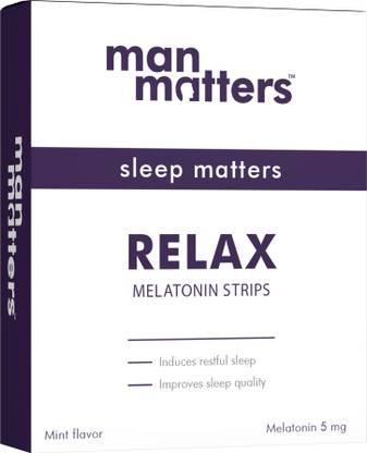 Man Matters Melatonin 5mg Sleep Strips | Help Relax & Improve Sleep Quality