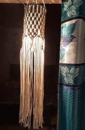 Pooja ki Potli Diya Macrame Lantern/Mobile Wall Hanging- Cotton Cord-Handmade-Boho Interior Décor Home Décor
