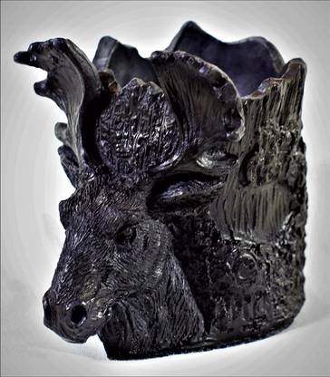 Inara IC-2020/103 Black Polyresin Ashtray