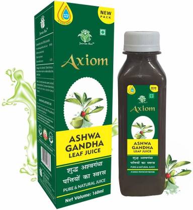 AXIOM Ashwagandha Leaf Juice | Immunity Booster | Get Slim |100% Natural WHO GMP, GLP, ISO Certified Natural Products | No added Water | No Added Sugar