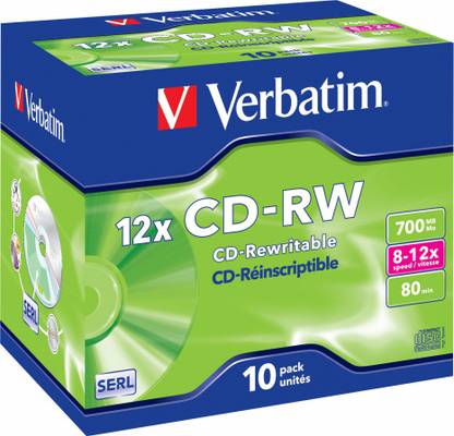 Verbatim CD Rewritable Jewel Case 700 MB