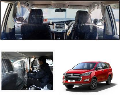MULTIFARIOUS Car Partition Sheet Transparent | PVC Car Safe Protector Cover Full Rear Side Divider Film Suitable for All Type of Cars Multipurpose Car Partition Sheet Car Curtain