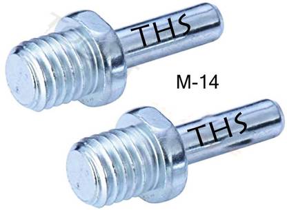 THS M14 Spindle Drill Adapter Backing, Polishing, Sponge Pad Drill Machine Attachment, Silver M14 Spindle Drill Adapter Backing, Polishing, Sponge Pad Drill Machine Attachment, Silver
