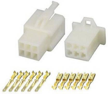 jivith 6 Pin 2.8mm Electrical Wire Connector – Male Female Cable Terminal Plug with Crimp Pins for E-Bikes Automotive Electronic Hobby Kit