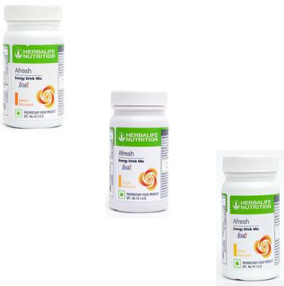 HERBALIFE Afresh Energy Drink Mix - Peach + Ginger + Lemon Flavor For Weight Loss Energy Drink
