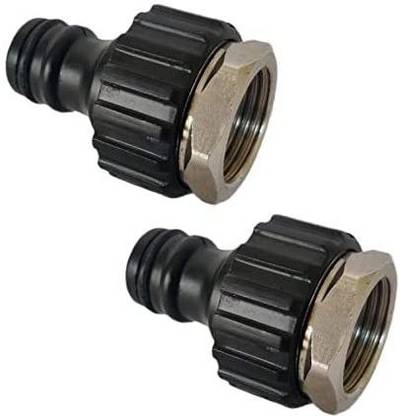 Hokipo 2pcs Tap Connector For Threaded Tap 1 2 And 3 4 Inch Pipe Adaptor Ss