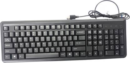 HP Majestic Basket Wired USB Multi Device Keyboard With 12 Function Keys Wired USB Standard Laptop Keyboard Compatible with Desktop, Laptop, Mac