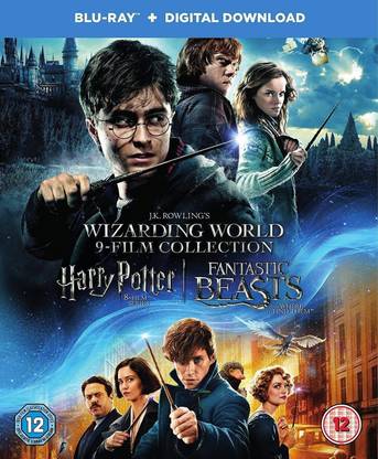 The Wizarding World: The Complete 9 Movies Collection - Harry Potter: The Complete 8 Movies Collection (All Parts 1 to 8 - Year 1 to 7) + Fantastic Beast and Where to Find Them (Blu-ray + Digital Download + UV) (17-Disc Box Set) (Slipcase Packaging + Region Free + Fully Packaged Import)
