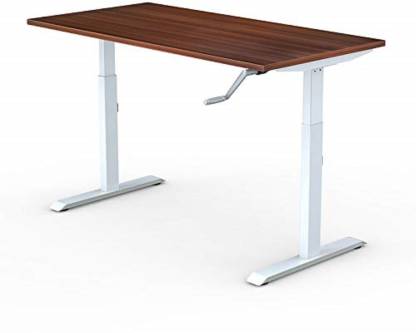 ErgoYou Manual 2 stage Height Adjustable Engineered Wood Office Table
