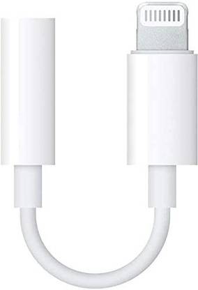 SANNO WORLD White 3.5 mm Headphone Jack Adapter Connector Only Supported Music Control Audio Adapter for Phone Xs MAX/XR/X/8/7/Plus/6S/6/SE/5S/5C/Pad/and More Phone Converter