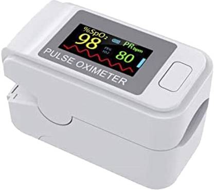 FAVOURITE MALL Pulse Oximeter Fingertip, Blood Oxygen Saturation Monitor Fingertip with LED Digital Display (White colour- 1 piece) Pulse Oximeter