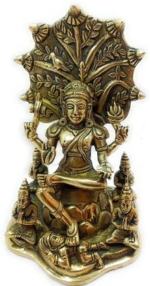 RAMA METAL BRASS DAKSHINAMURTHY STATUE Decorative Showpiece  -  22 cm