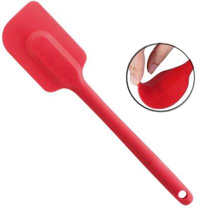 Bakingequipment Full Silicone Spatula Small/Cake Spatula/Spatula for Non Stick Cookware, 8 Inches- Small Size, Premium Quality, Non-Stick Full Silicon Material, Heat Resistant, Different Colours Non-Stick Spatula