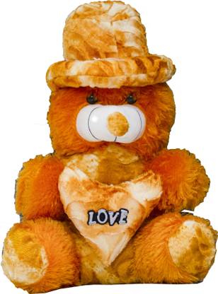 Tuffy Toys Collection Tuffy Toys Taffy Light Brown Cap Teddy,Premium Quality,Non-Toxic Super Soft Plush Stuff Toys for all age groups - 40 cm (light brown) - 40 cm (light brown)  - 40 cm