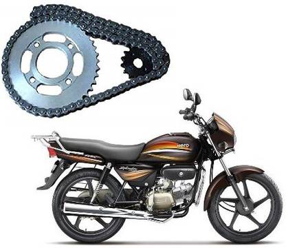 Sethi Motor CHAIN SPROCKET KIT Hero Honda Splendor 45 Teeth Sprocket
