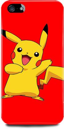 FIKORA Back Cover for APPLE iPhone 5s, Pikachu Art Cartoon Yellow pokemon yellow pokemon girls back cover