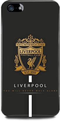 FIKORA Back Cover for APPLE iPhone 5, Liverpool slogan Liverpool Logo Football You Will Never Walk Alone
