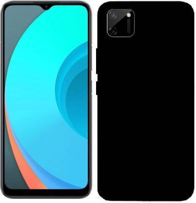 vmt stock Back Cover for Realme C11 (Black, Grip Case)