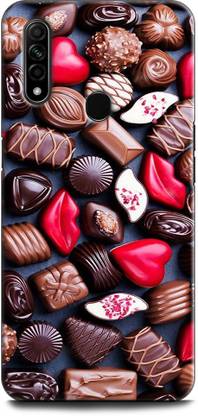 KEYCENT Back Cover for OPPO A31, CPH2015 CHOCOLATE, CANDY, LOVE, HEART