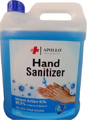 Apollo Liquid  5 litre Alcohol Based Hand Sanitizer Can