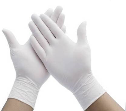 DM Eco -: (Best Price, 100 % Quality & Quantity Guaranteed) Latex Examination Gloves Water Proof Home Cleaning Gloves ,Industrial White Rubber Gloves (Small Size) Latex Surgical Gloves